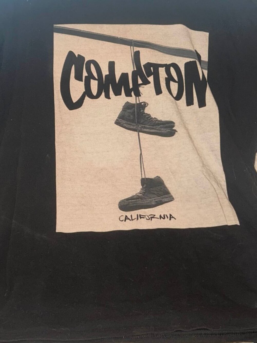 Compton, California - 2016 Black Shirt - XL/XLT Walnut & 39th